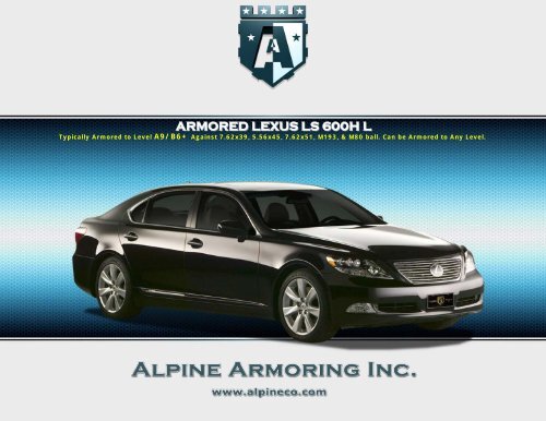 Armored Specs - Alpine Armoring Inc.