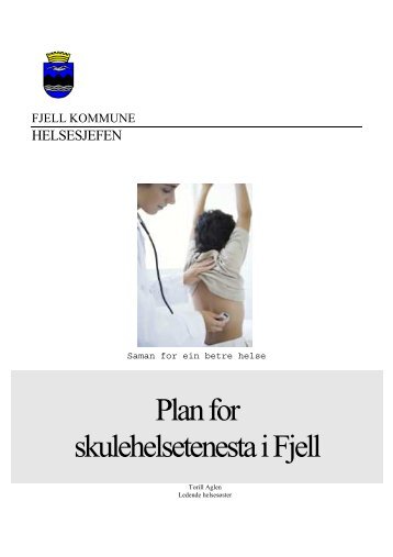 Plan for skulehelsetenesta i Fjell - Fjell kommune