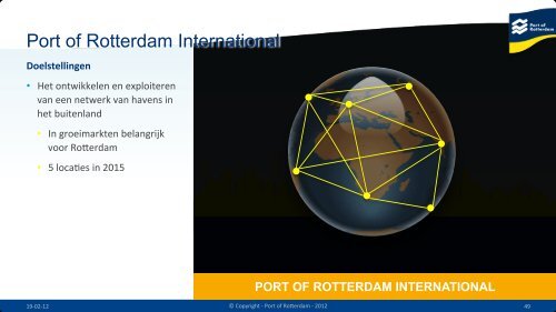 trends en ontwikkelingen - Port of Rotterdam