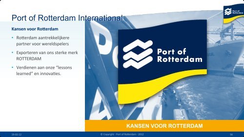 trends en ontwikkelingen - Port of Rotterdam