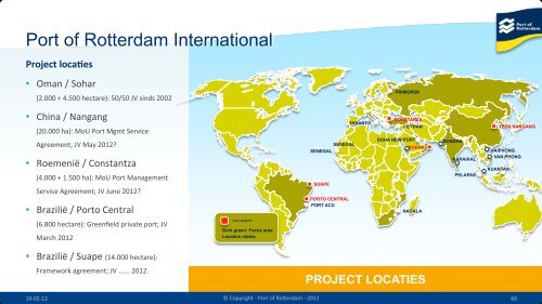 trends en ontwikkelingen - Port of Rotterdam