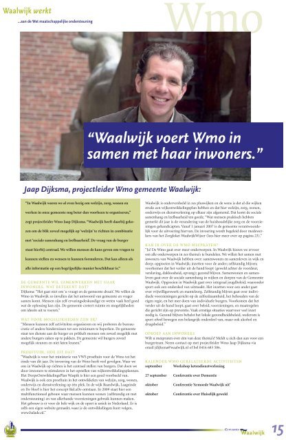 Wmo - Gemeente Waalwijk