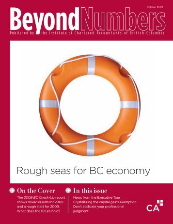 Rough seas for BC economy - Institute of Chartered Accountants of BC