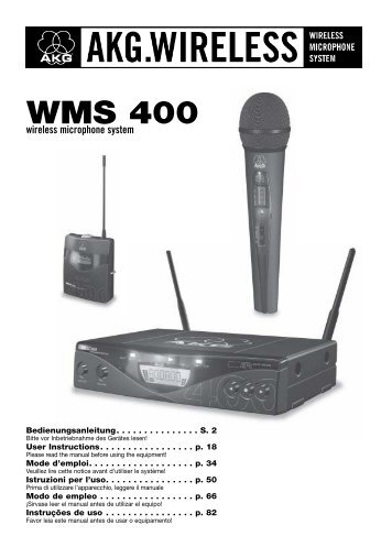 WMS 400 wireless microphone system - zzounds.com