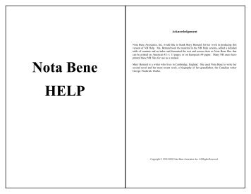 C:\DOCS\HELP\PRINTA~1.0\LWS-HELP.NB Job 1 - Nota Bene