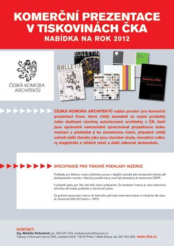 cenik CKA 2012.pdf - ÄeskÃ¡ komora architektÅ¯