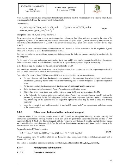 Algorithm Theoretical Based Document (ATBD) - CESBIO