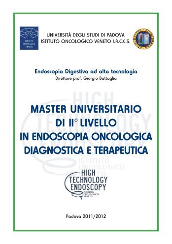 opuscolo informativo - Endoscopia Diagnostica e Operativa