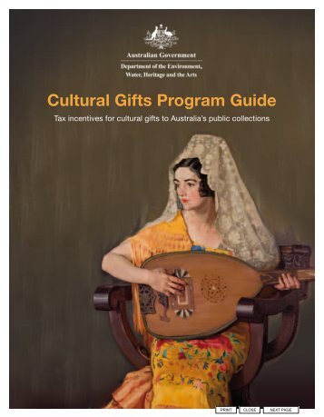 Cultural Gifts Program Guide (PDF - 1.4 MB) - Office for the Arts