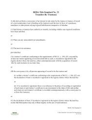 REBA Title Standard No. 33 Transfers By Trustee(s)