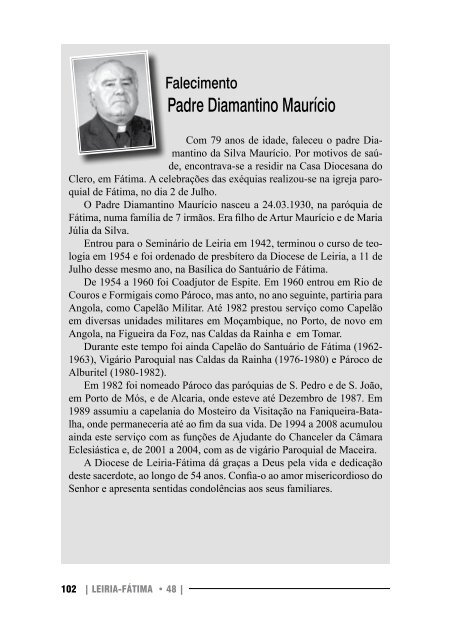 Vibrante apelo de D. António Marto - Diocese Leiria-Fátima