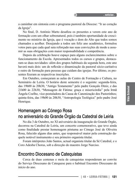 Vibrante apelo de D. António Marto - Diocese Leiria-Fátima