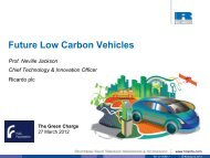 Future of Low-Carbon Vehicles - Jackson ... - RAC Foundation