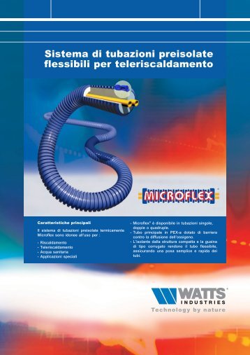 Sistema di tubazioni preisolate flessibili per ... - Watts Industries