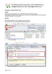 SJ Support - FAQ SJ OFFICE â 030 Frage - SJ Software GmbH