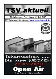 zum Heft Nr. 12 - TSV Scherneck