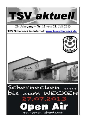 zum Heft Nr. 12 - TSV Scherneck