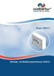 Montage- und Bedienungsanleitung Regler ZR60-2 - inVENTer