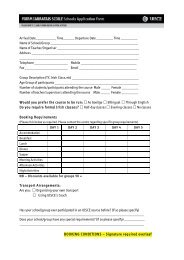 GROUP BOOKING FORM FIONA - UISCE