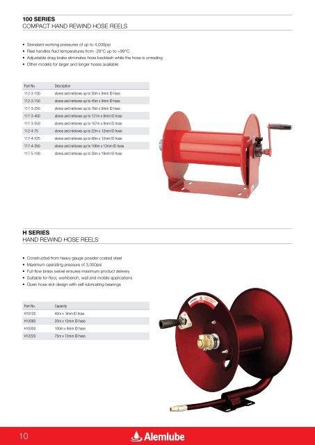 Hose Reel Catalogue I 2011 - Alemlube