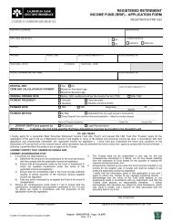 registered retirement income fund (rrif) - application form