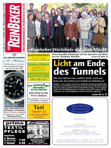 des Tunnels - Der Reinbeker