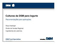 Culturas da DSM para Iogurte - Globalfood