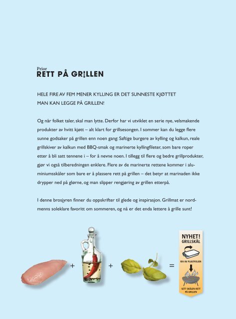 Grill lett i sommer! - oppskriftsbrosjyre fra Prior, pdf. - Nortura