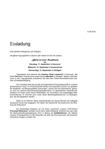 Einladung - germanBroker.net AG