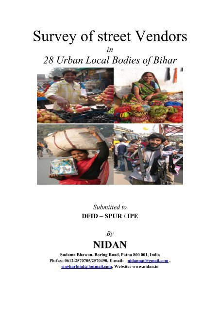Ianda Balua Xxx - Survey of street Vendors