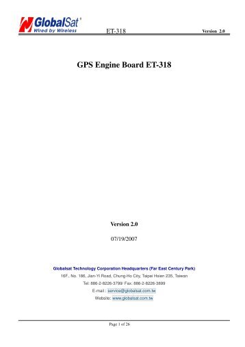 GPS Engine Board ET-318