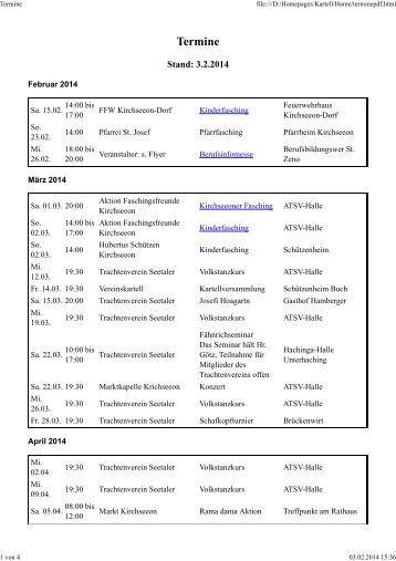 PDF-Version der Termindatei hier - Vereinskartell Kirchseeon