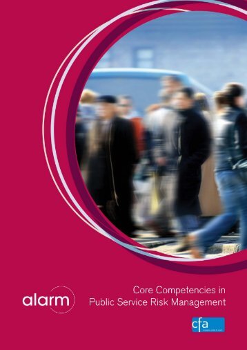 Core Competencies in Public Service Risk Management Full ... - Alarm