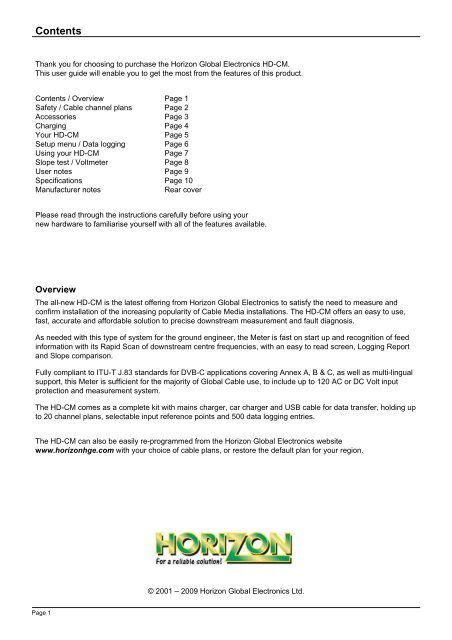 Visio-0 Cover User Guide - Horizon Global Electronics Ltd - signal ...