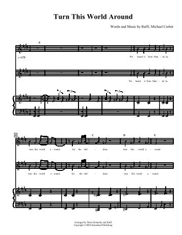 Music Arrangement (Choir) - Raffi