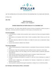 Interims FINAL 04-03-2011 - Stellar Diamonds Plc