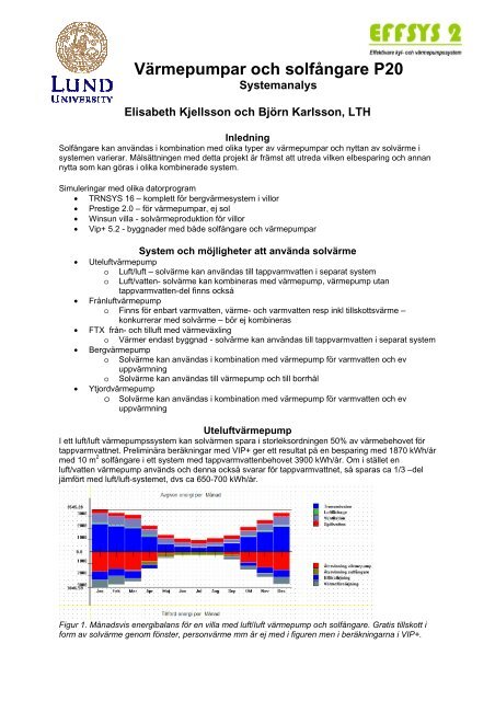 Proceedings frÃ¥n EFFSYS 2 dagen 2009