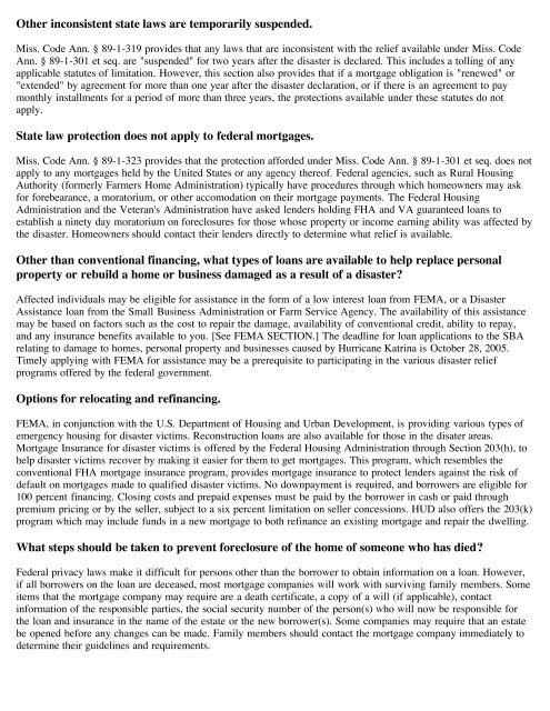 Hurricane Katrina: Legal Issues - Columbus School of Law