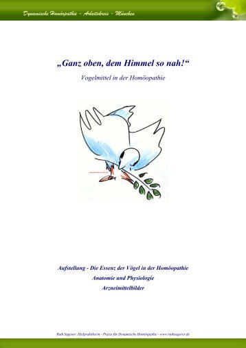 „Ganz oben, dem Himmel so nah!“ Vogelmittel in der Homöopathie