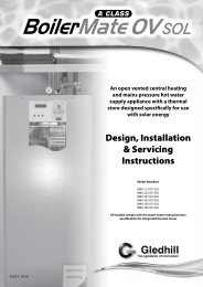 Design, Installation & Servicing Instructions - Gledhill Spare Parts