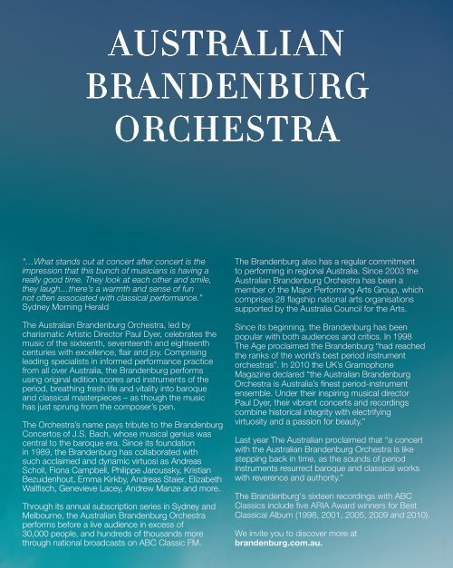 Dazzling Virtuoso - Australian Brandenburg Orchestra