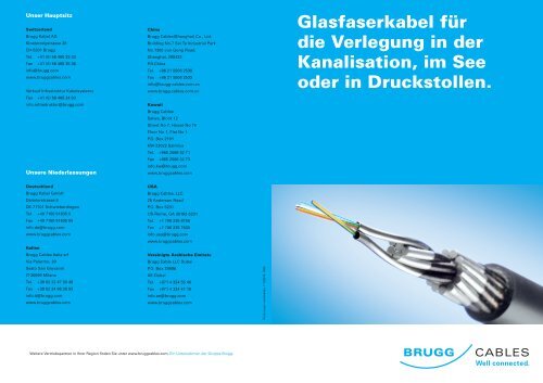 Download Glasfaserkabel für Kanalisation, im ... - bei Brugg Cables
