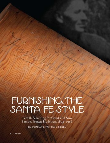 Furnishing the Santa Fe Style - El Palacio Magazine