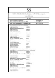 CE-Kennzeichnung von POSSEHL DSK-Produkten gemÃ¤Ã EN 12273