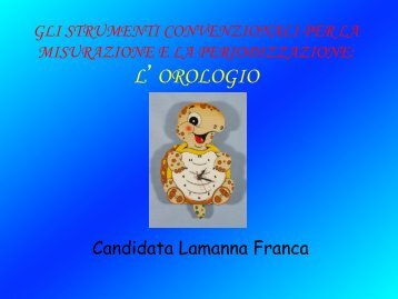 L'OROLOGIO - Orizzonte Scuola