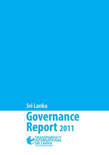 Governance Report 2011 - Transparency International Sri Lanka