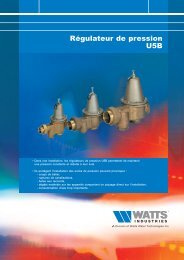 RÃƒÂ©gulateur de pression U5B - Watts Industries