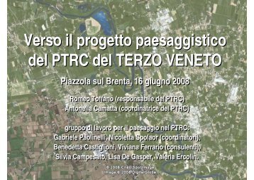 Documento di Sintesi - PTRC Piano Territoriale Regionale di ...