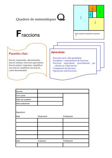 Quadern de fraccions per l'alumnat (versiÃ³ pdf) - Xtec