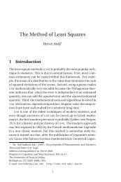 The Method of Least Squares - The University of Texas at Dallas
